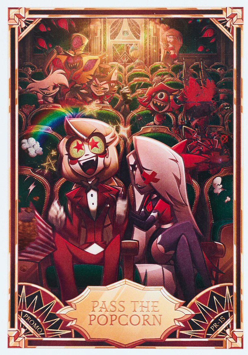 ハズビンホテルのトレカって全部描きおろしなんだ〜〜✨って見てたら