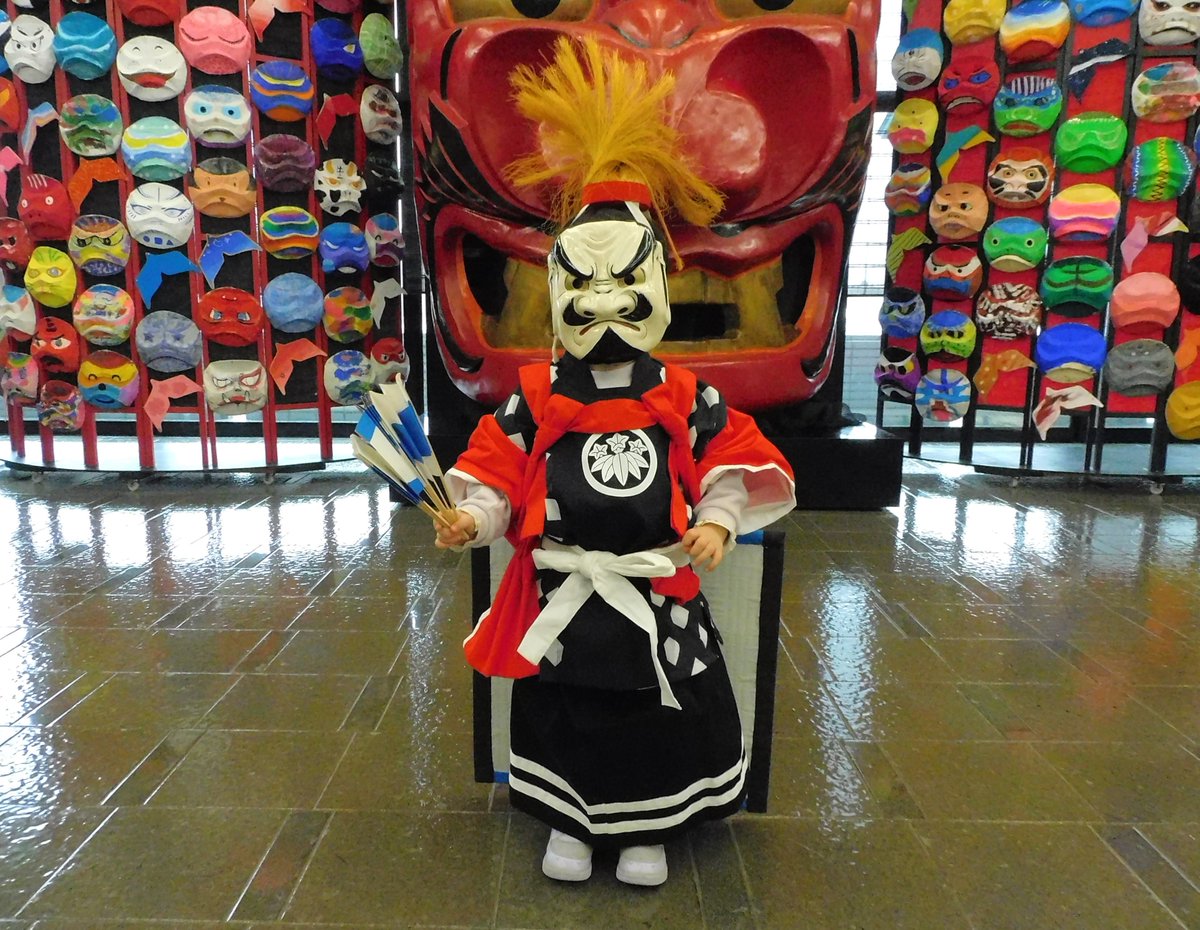 悪霊の力を奪う可愛らしさ！！！ 新調した鬼剣舞体験用衣装のご利用第