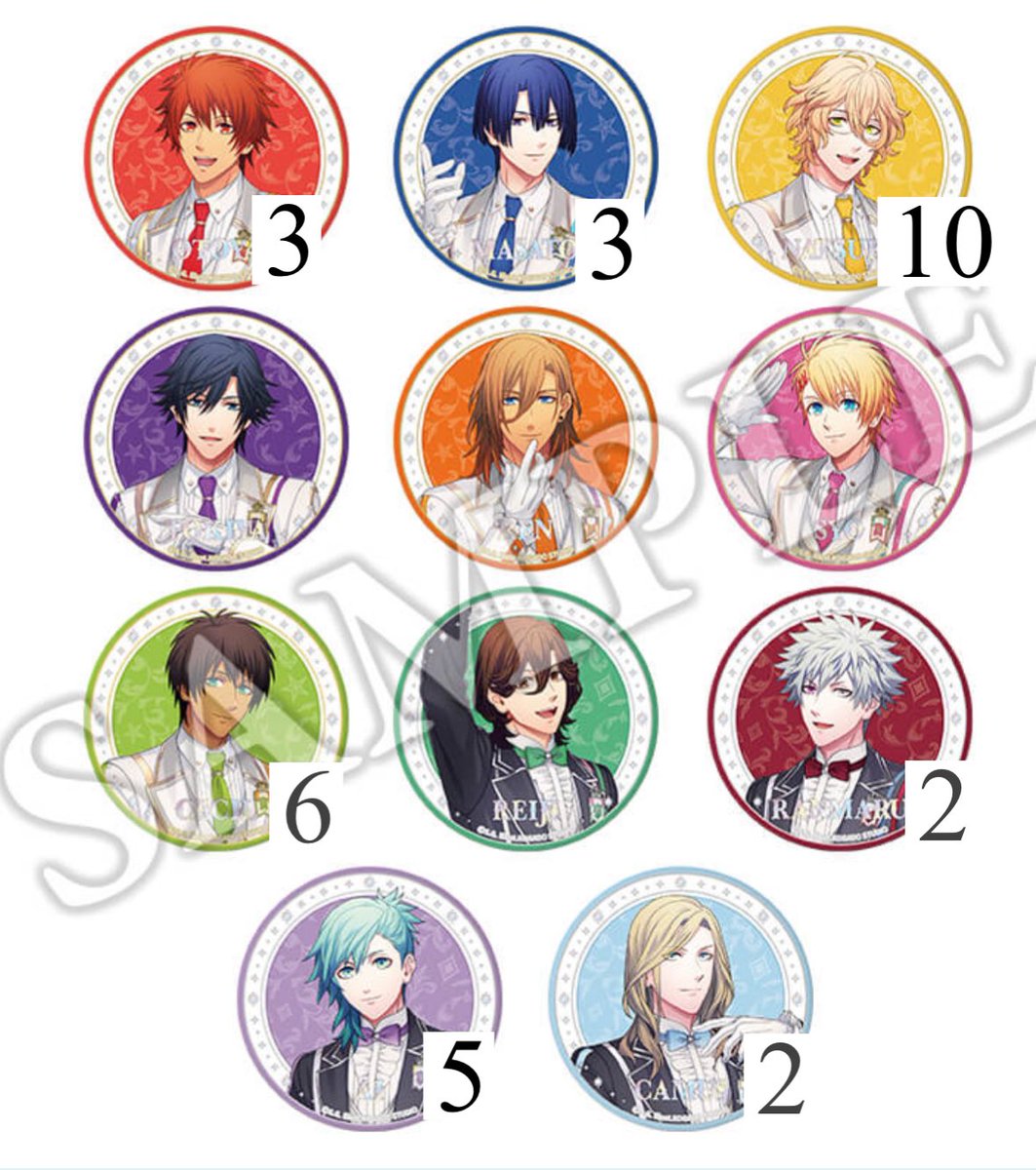 うたプリ 蘭丸 ジュエリー缶バッジ ワンダーランド 15th 蘭丸】うた