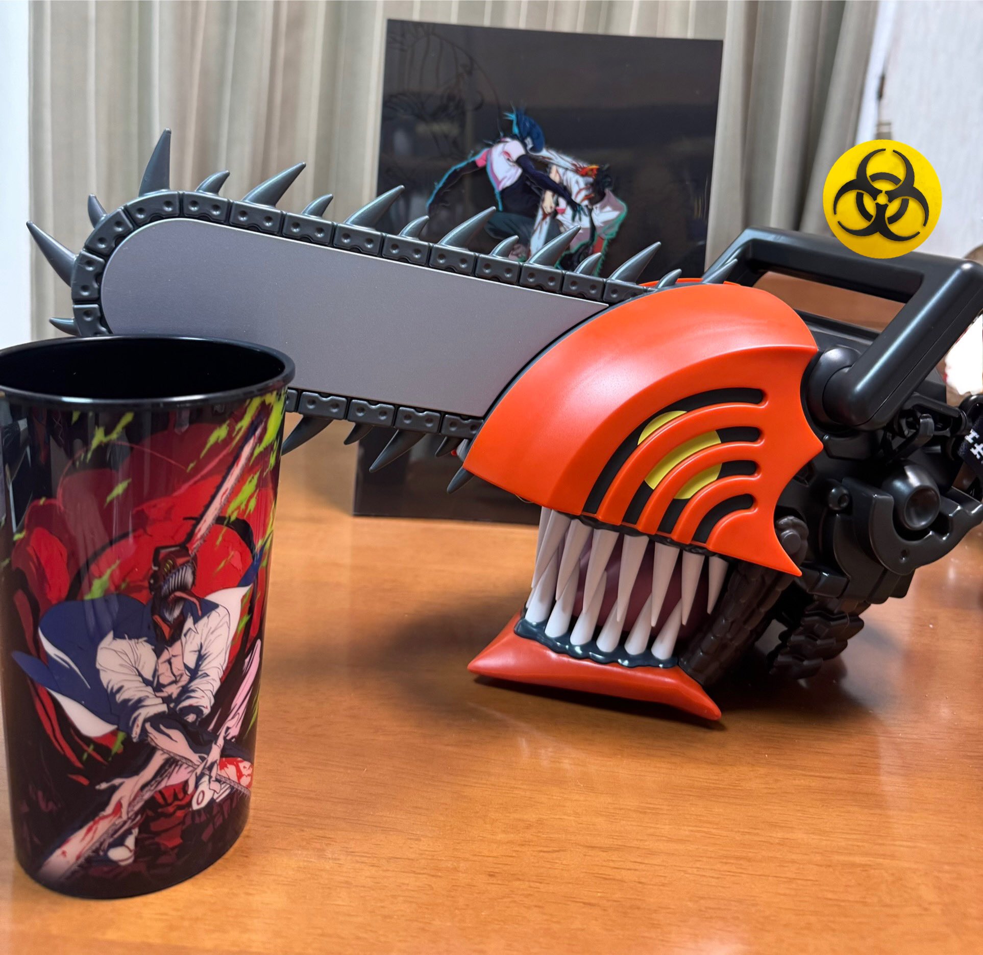 チェンソーマン レゼ篇 ヘッド型ポップコーンボックス 缶バッジ バケツ