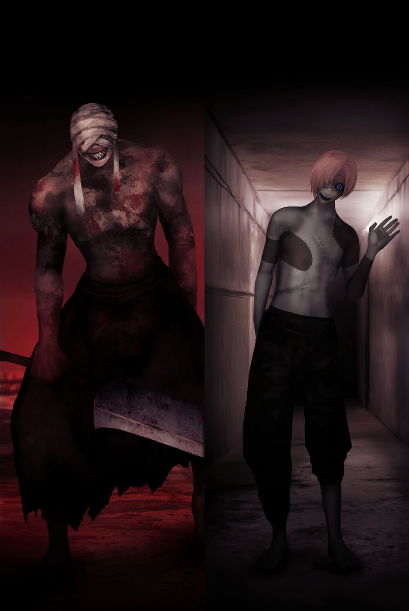 ◤文字化化ポップアップショップ◢ 店内展示用縦長ポスター 「長鉈男