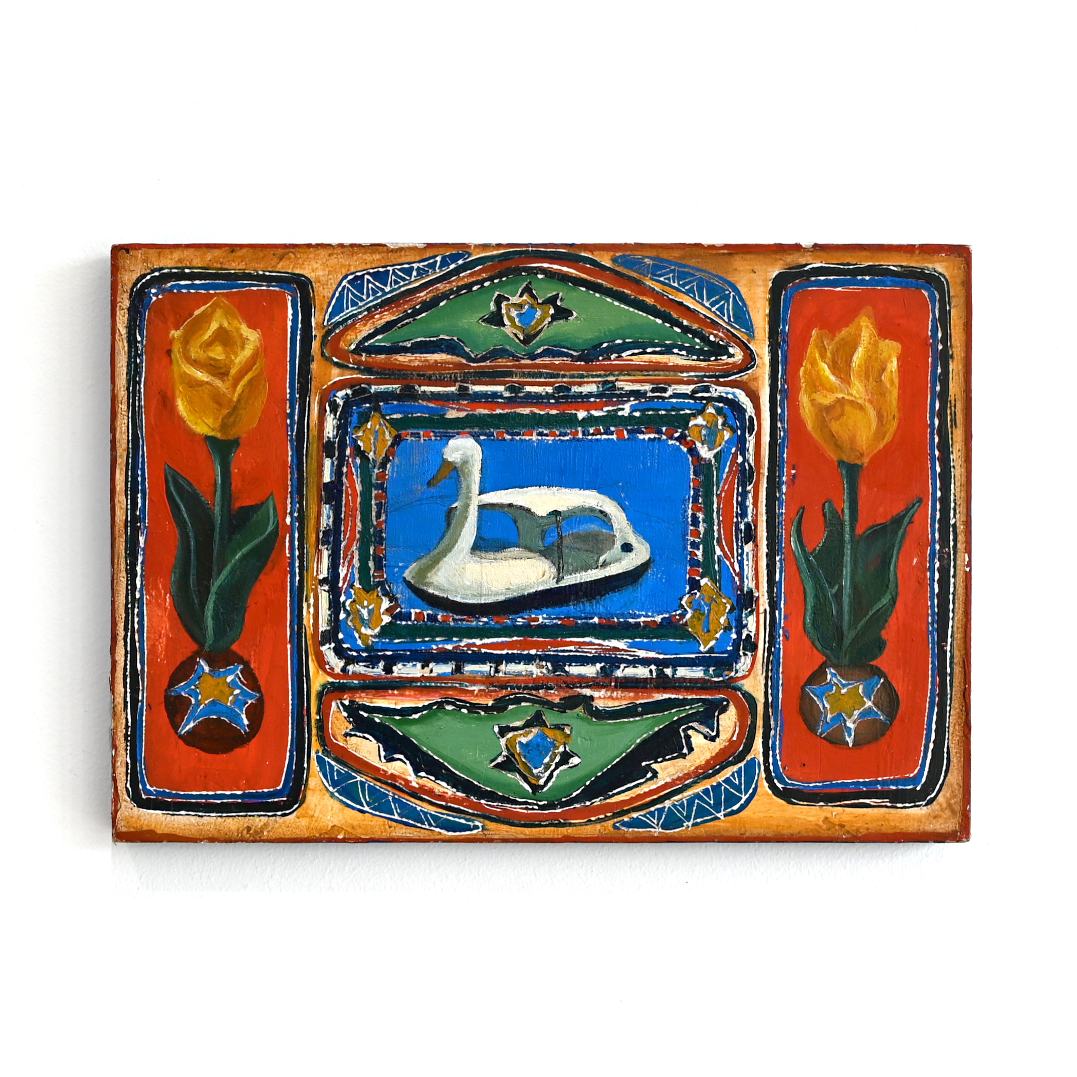 節子 日本画 タイトル【 苧 毛 】 豪華額装仕立 前面アクリル仕様