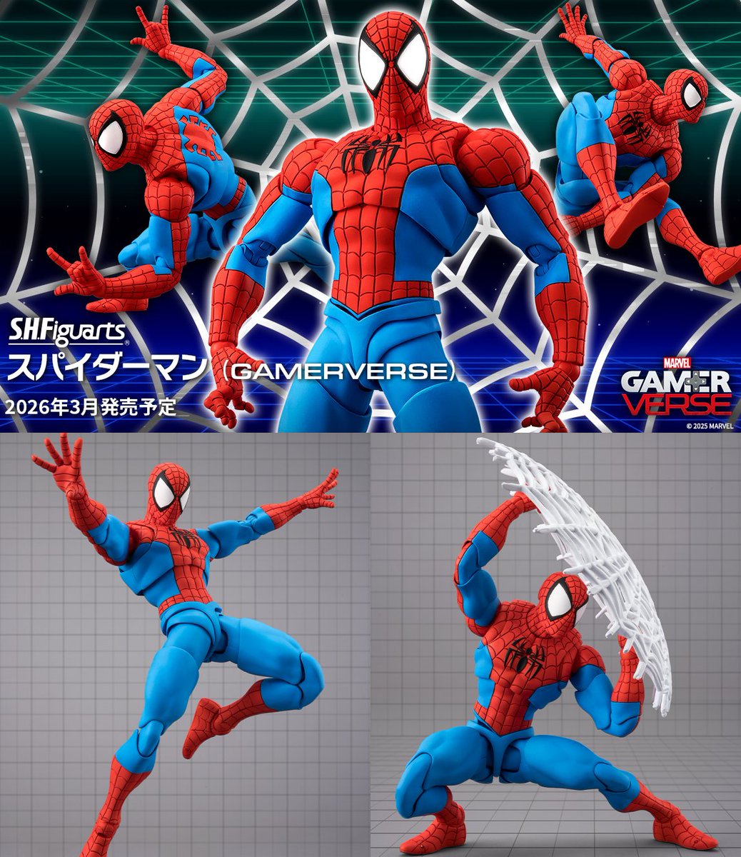 S.H.Figuarts より「スパイダーマン（GAMERVERSE）」が登場ーっ！ 2026