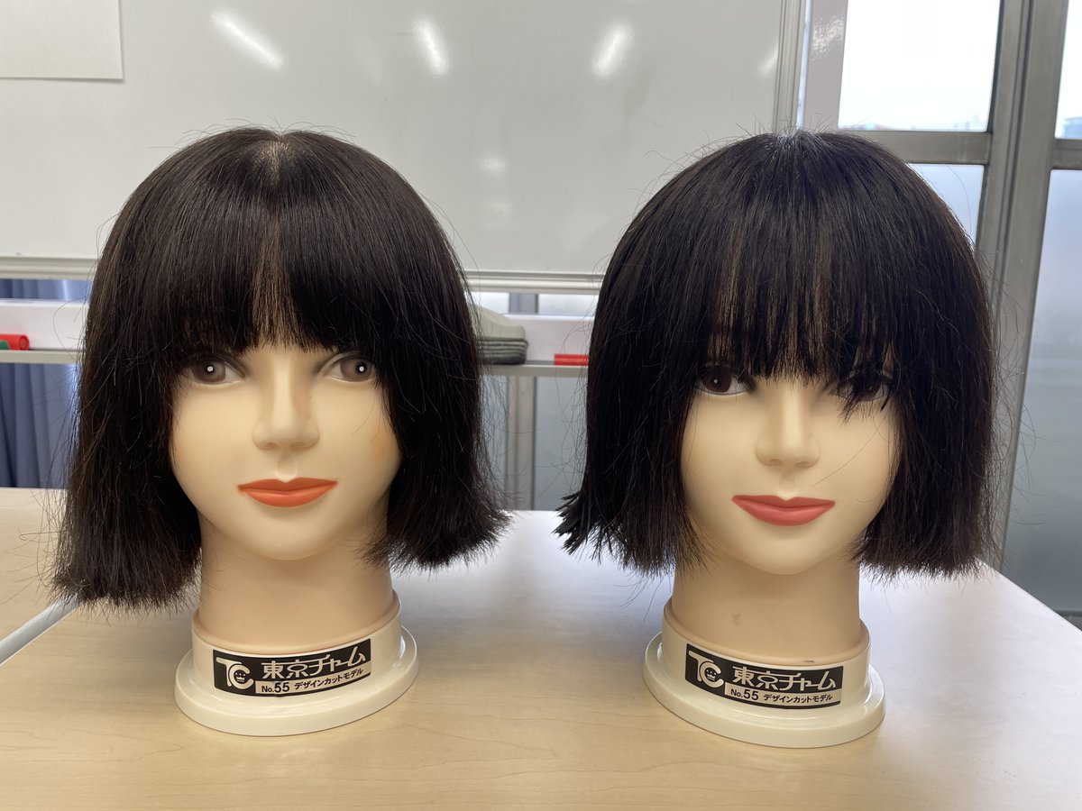 国家試験 カットウィッグ 3体 美容師国家試験練習用ウィッグ 株式会社三矢