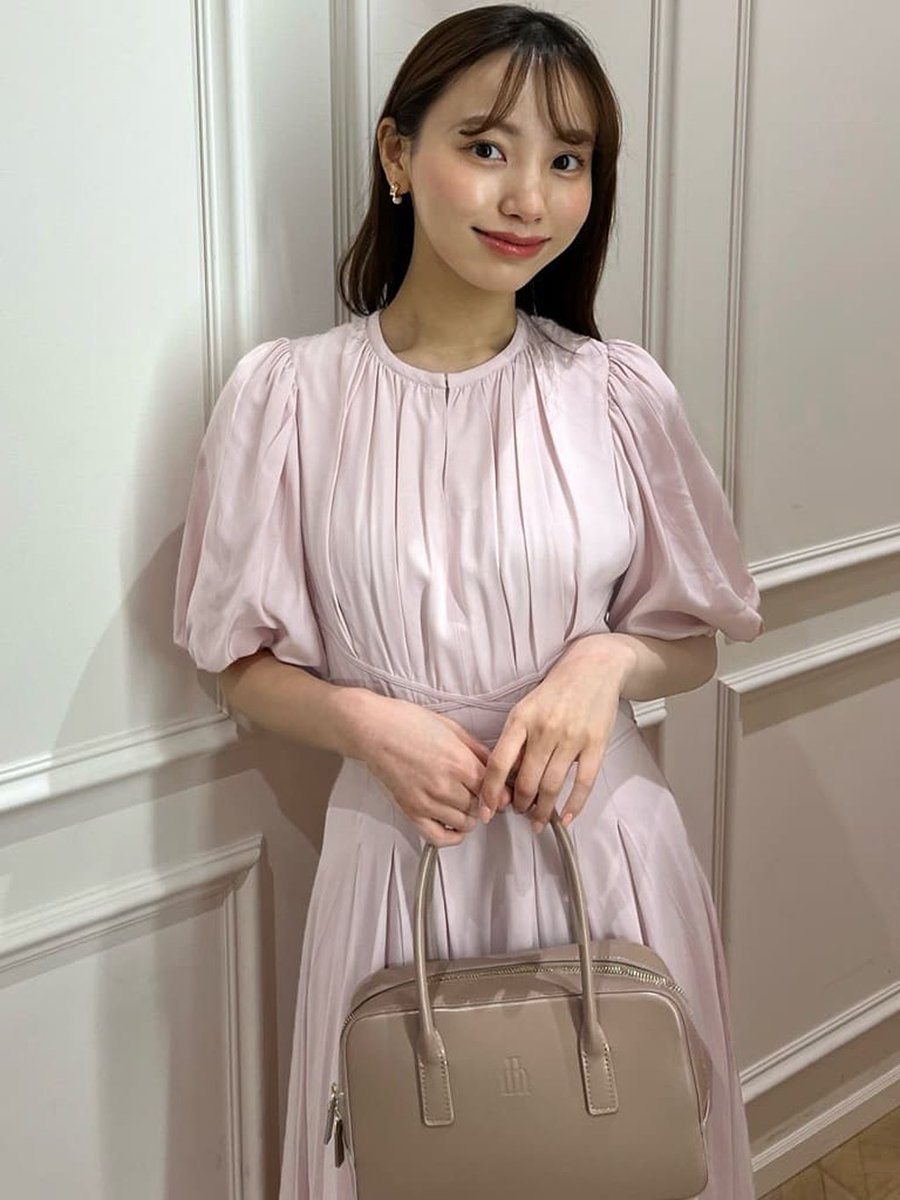🏷Fountain Lace Up Bow Dress - sakura pink - 待望の大人気ドレス