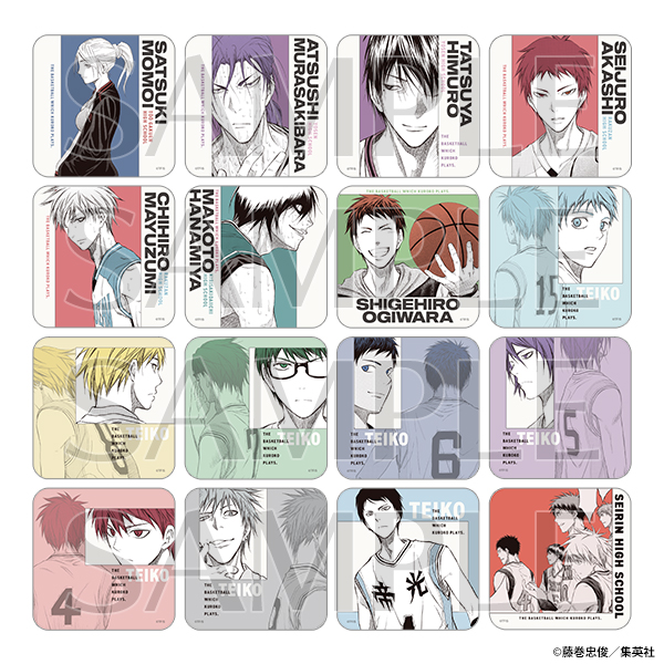 黒バス展🏀グッズ情報／ □アートコースター（全45種／ランダム5種入り