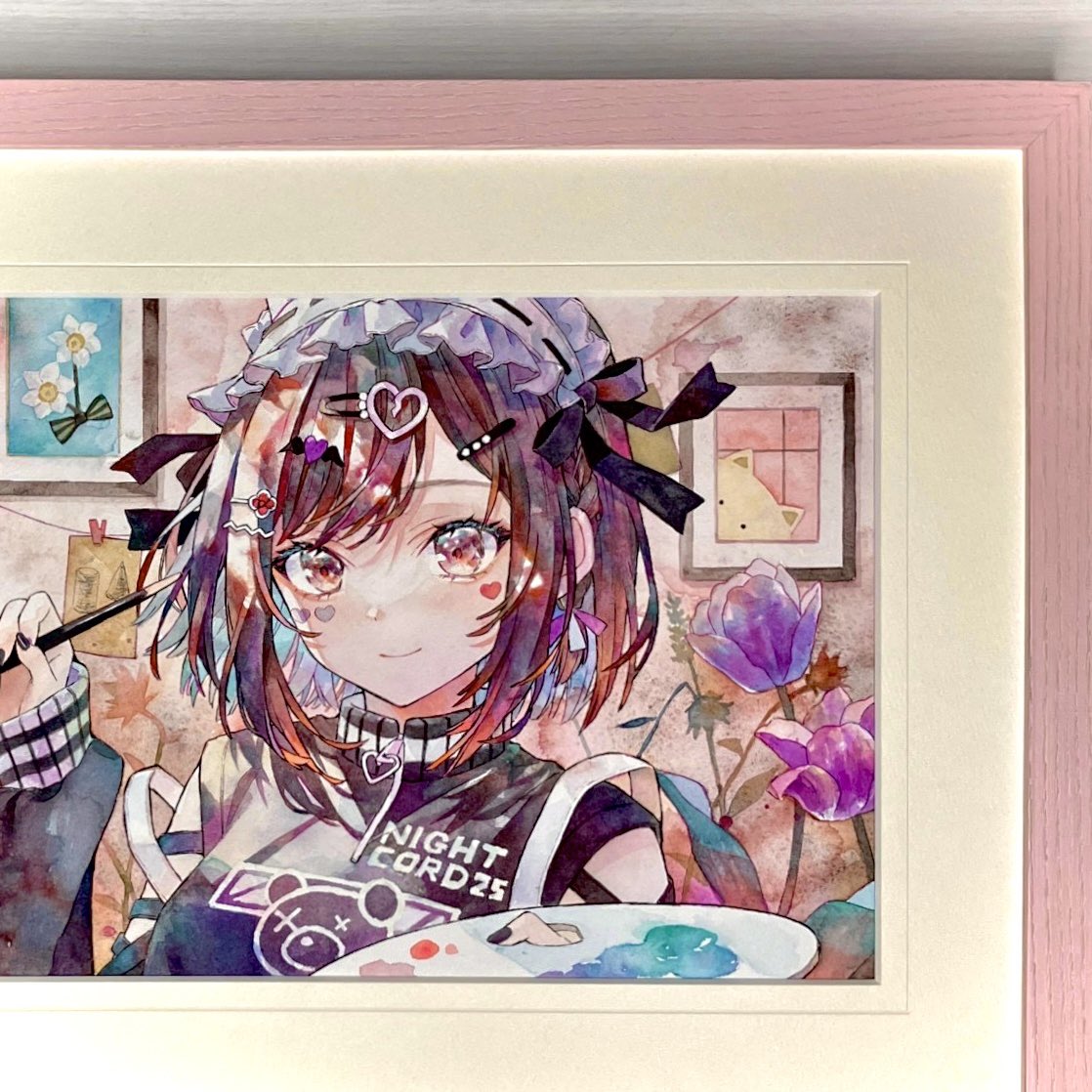 公式さんに許可をいただけて、東雲絵名ちゃんのお誕生日イラストの原画