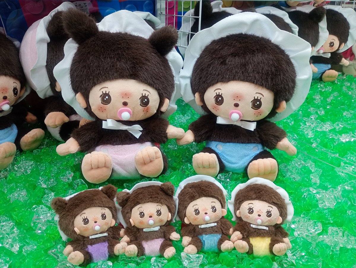 新景品情報】 #ベビチッチ 🐵BIGぬいぐるみ（2種） 🐵マスコット