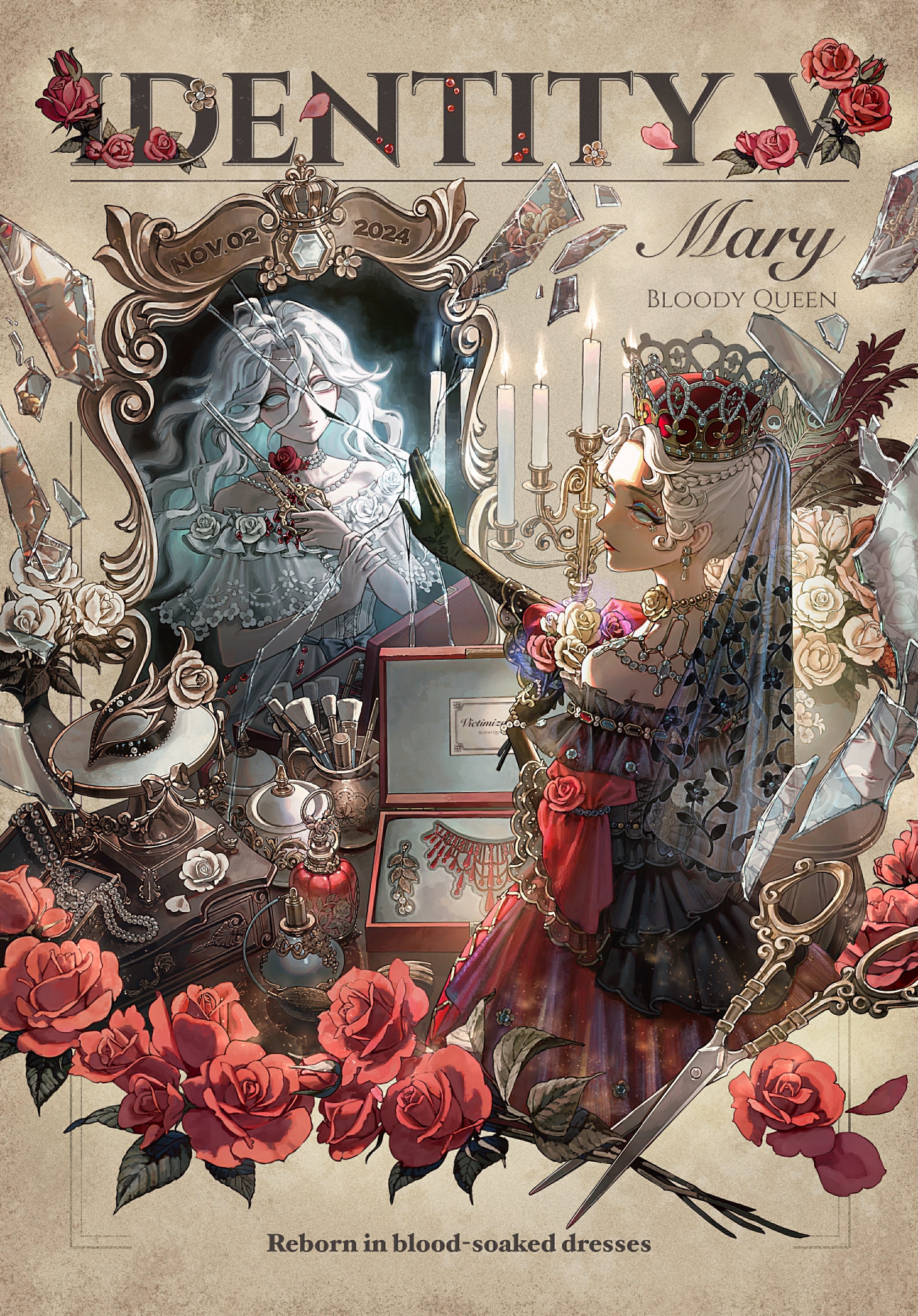 第五人格 血の女王 記念日 キャンバスボード 第五人格 血の女王