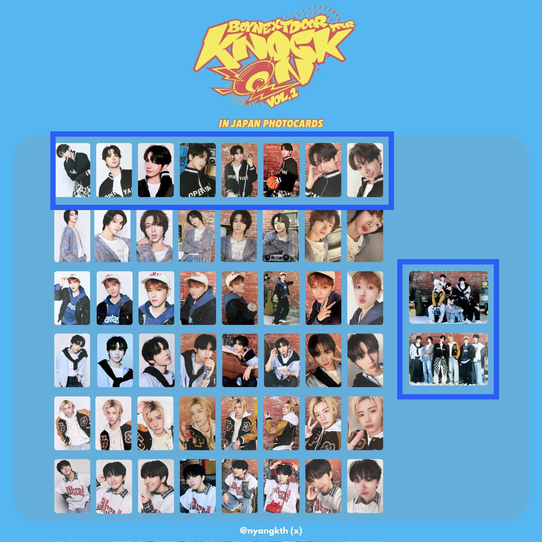 BOYNEXTDOOR オンラインくじ JAPAN KCON トレカ 6枚セット BOYNEXTDOOR