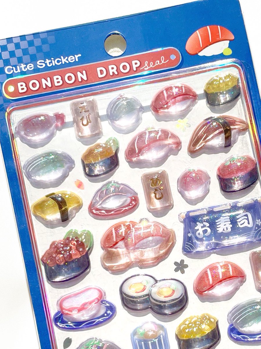正規品】ボンボンドロップシール 和柄 7種セット 正規品】BONBON DROP 和柄