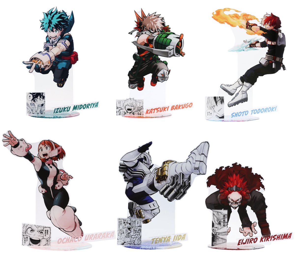 アクリルGIGAフィギュア① 緑谷出久（幅350mm×高さ535mm） 爆豪勝己