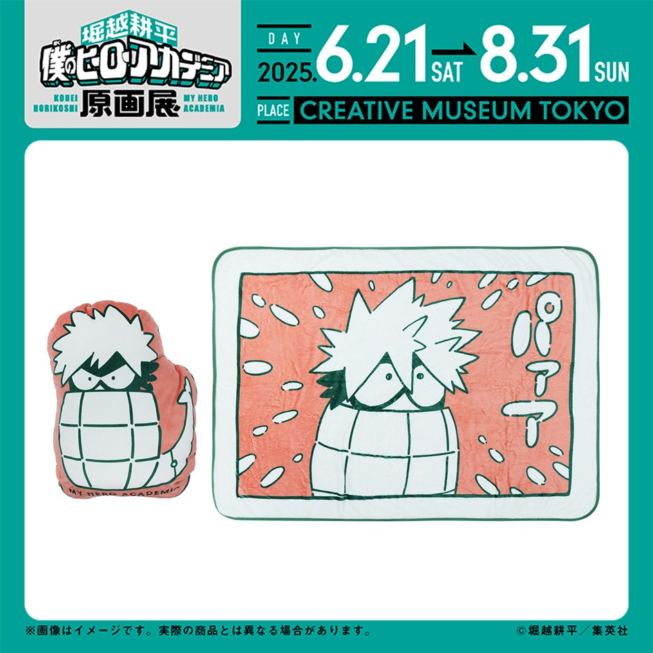 ヒロアカ原画展 グッズ情報】 □だいなまブランケットinクッション 2