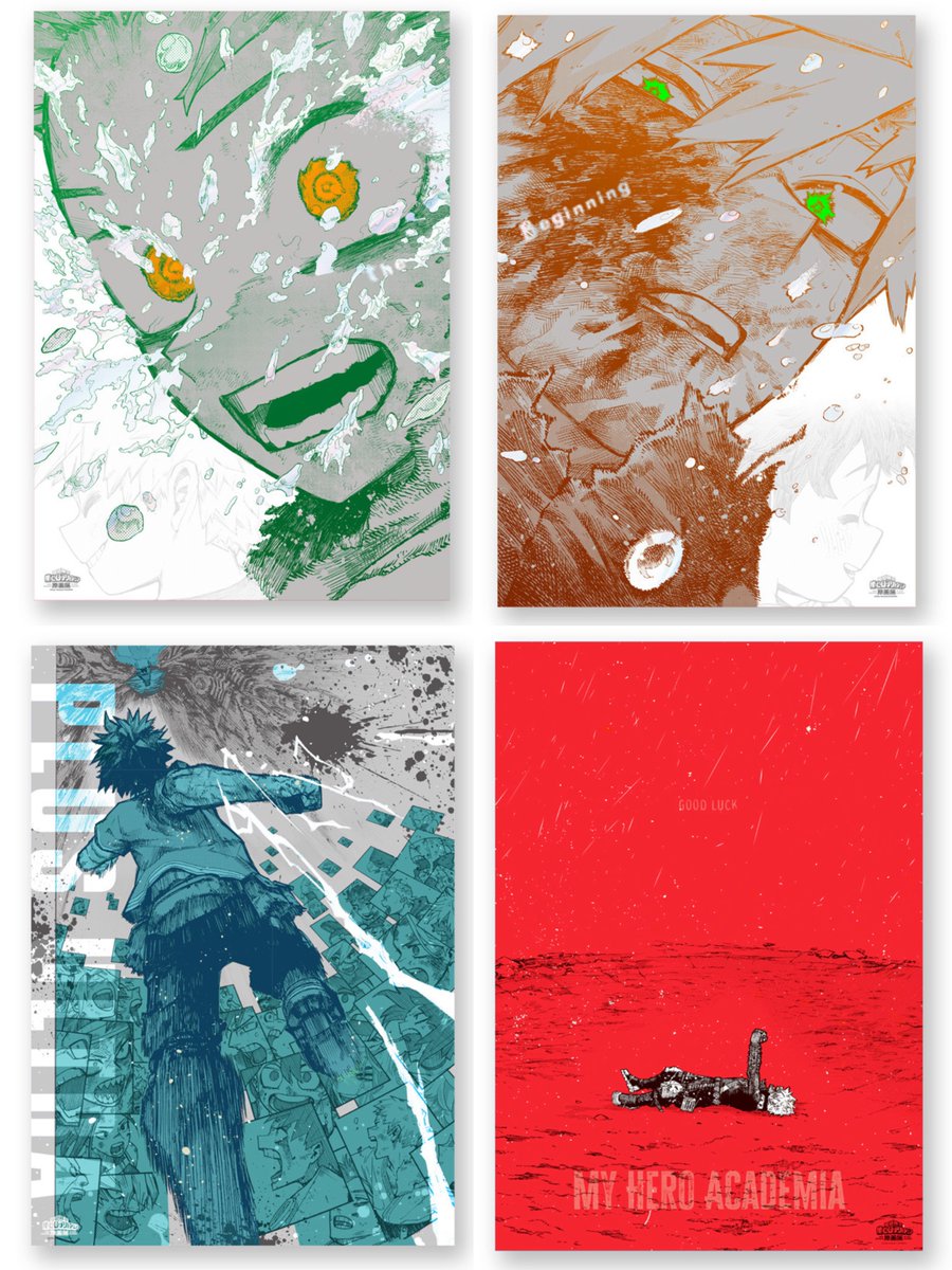 僕のヒーローアカデミア 原画展 A2ポスターThe Beginning ヒロアカ原画