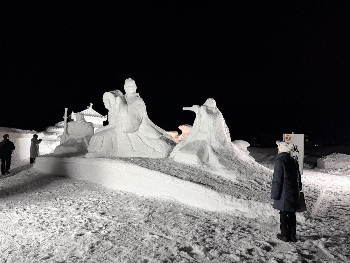 今晩から雪まつり！