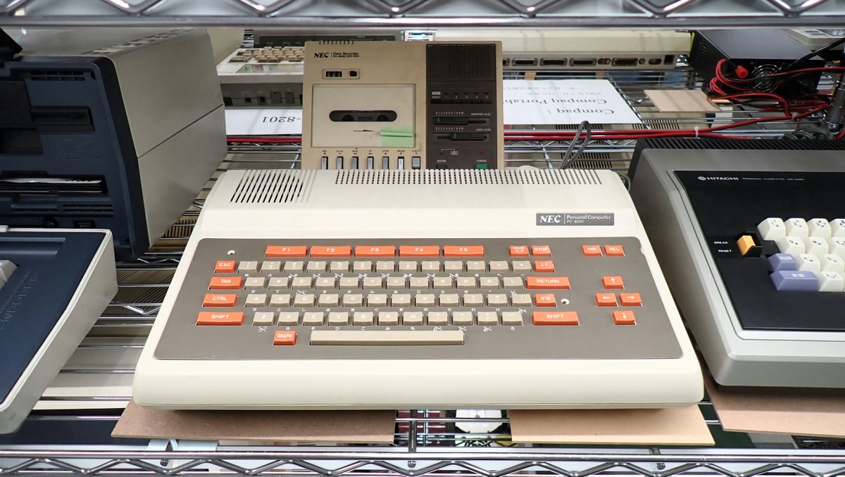 初代パピコン PC-6001 ROM＆RAMカートリッジ PC-6006 データレコーダ