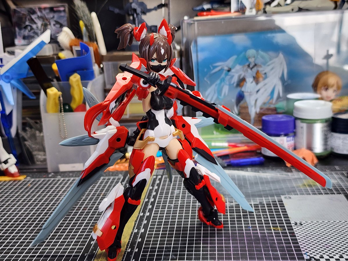 で、二人の武装を一つにまとめた侍モード(*´ω｀*) さすがメガミ