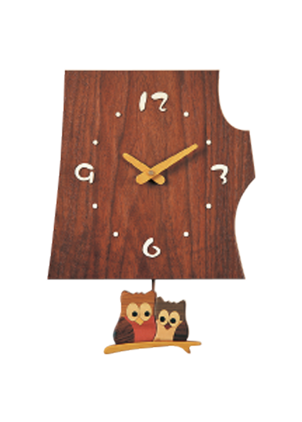 公式】Craft Pecker 工房ペッカー切り株振り子時計