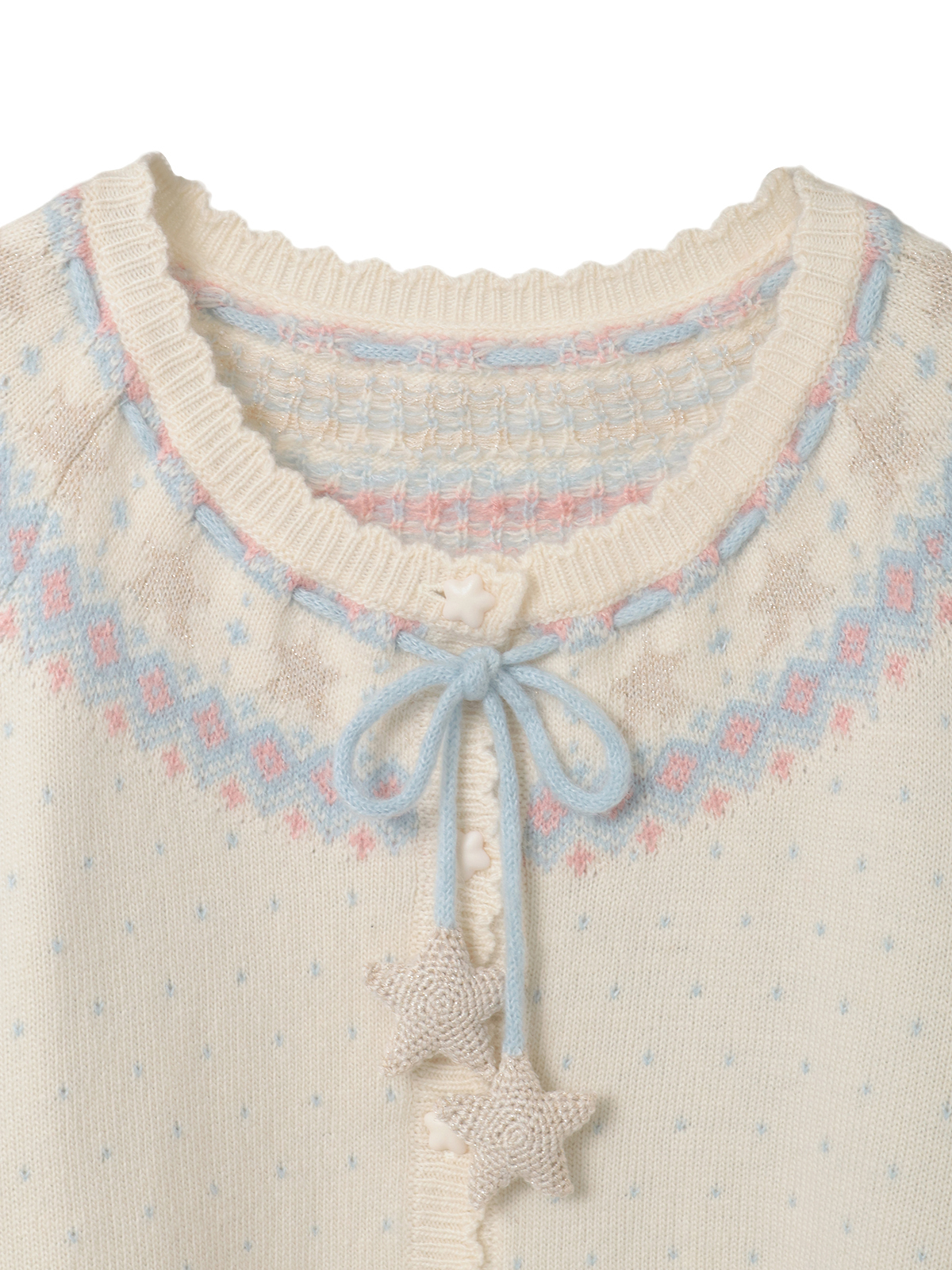 星柄編み込みニットカーディガン｜ピンクハウスオフィシャルオンライン