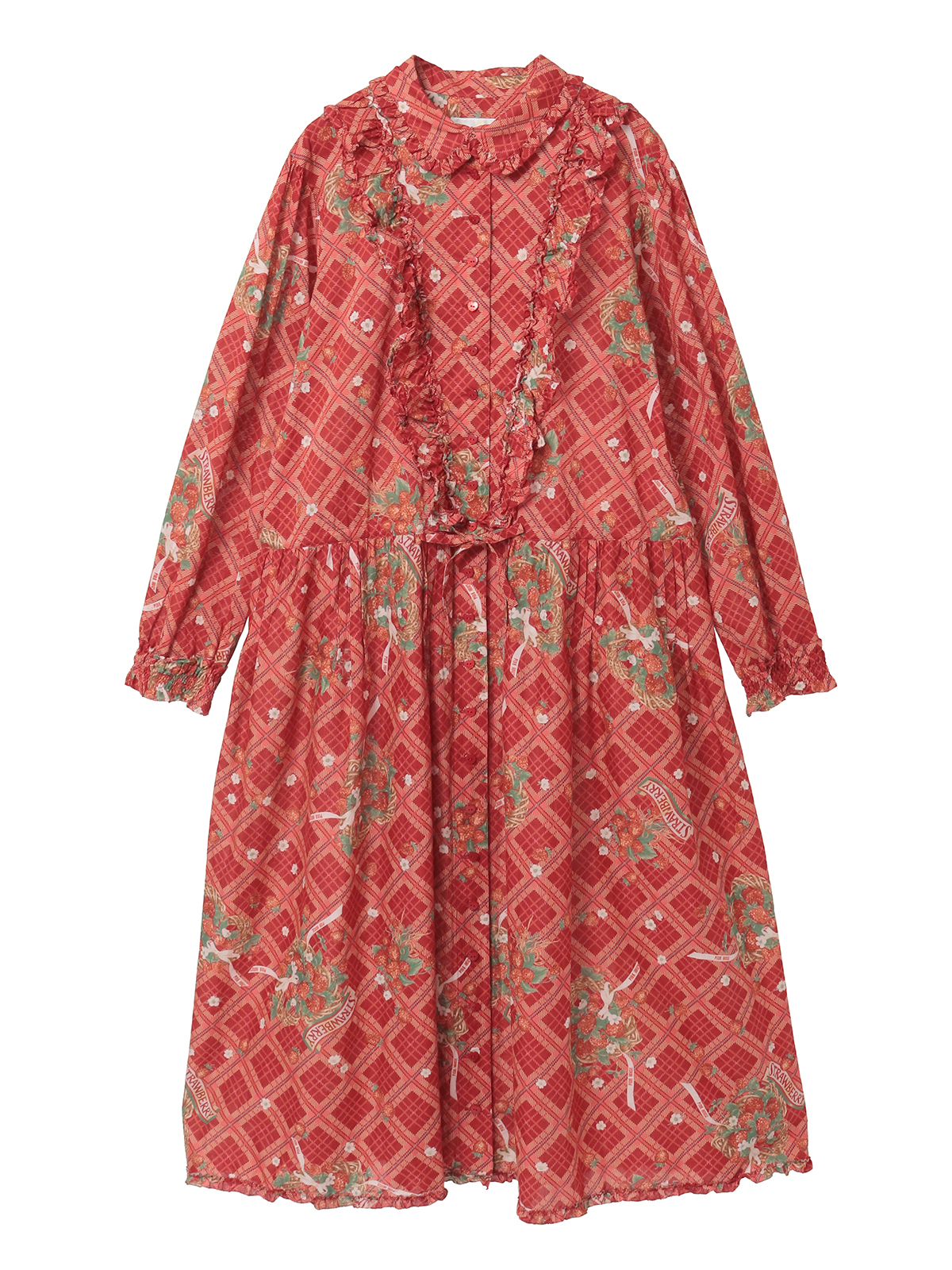 苺リースプリントミディワンピース｜ピンクハウスオフィシャル