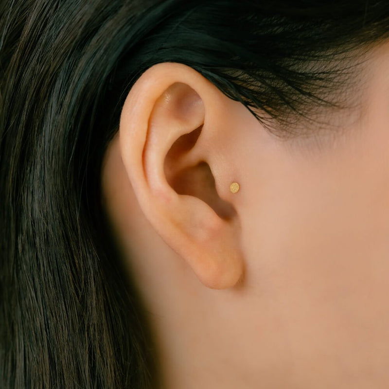 ディスク ボディピアス │キャッチ用におすすめ K18 プラチナ プレート