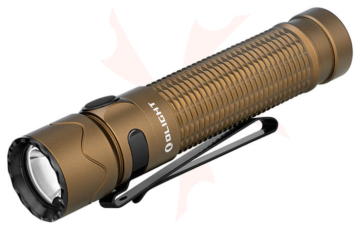 Olight Warrior Mini 2 Rechargeable LED Tactical Flashlight, Desert