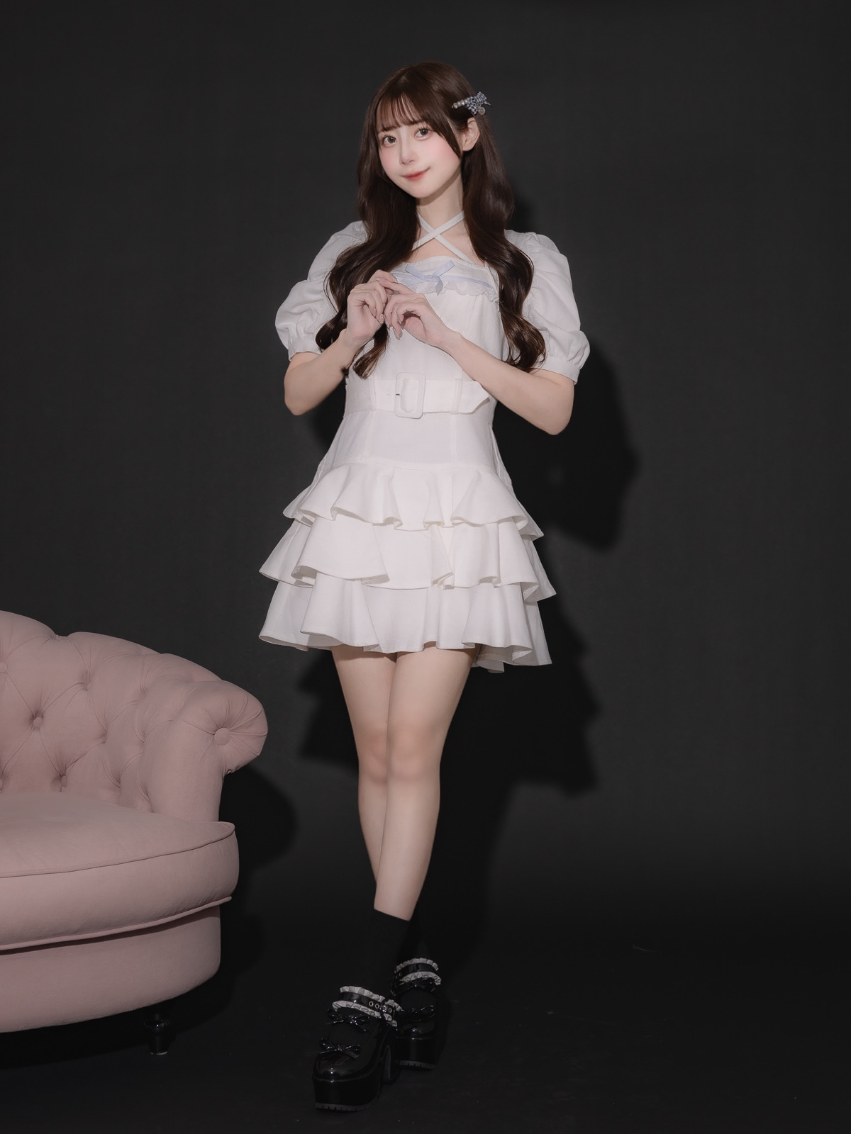 ティアードフリルミニワンピース – pium