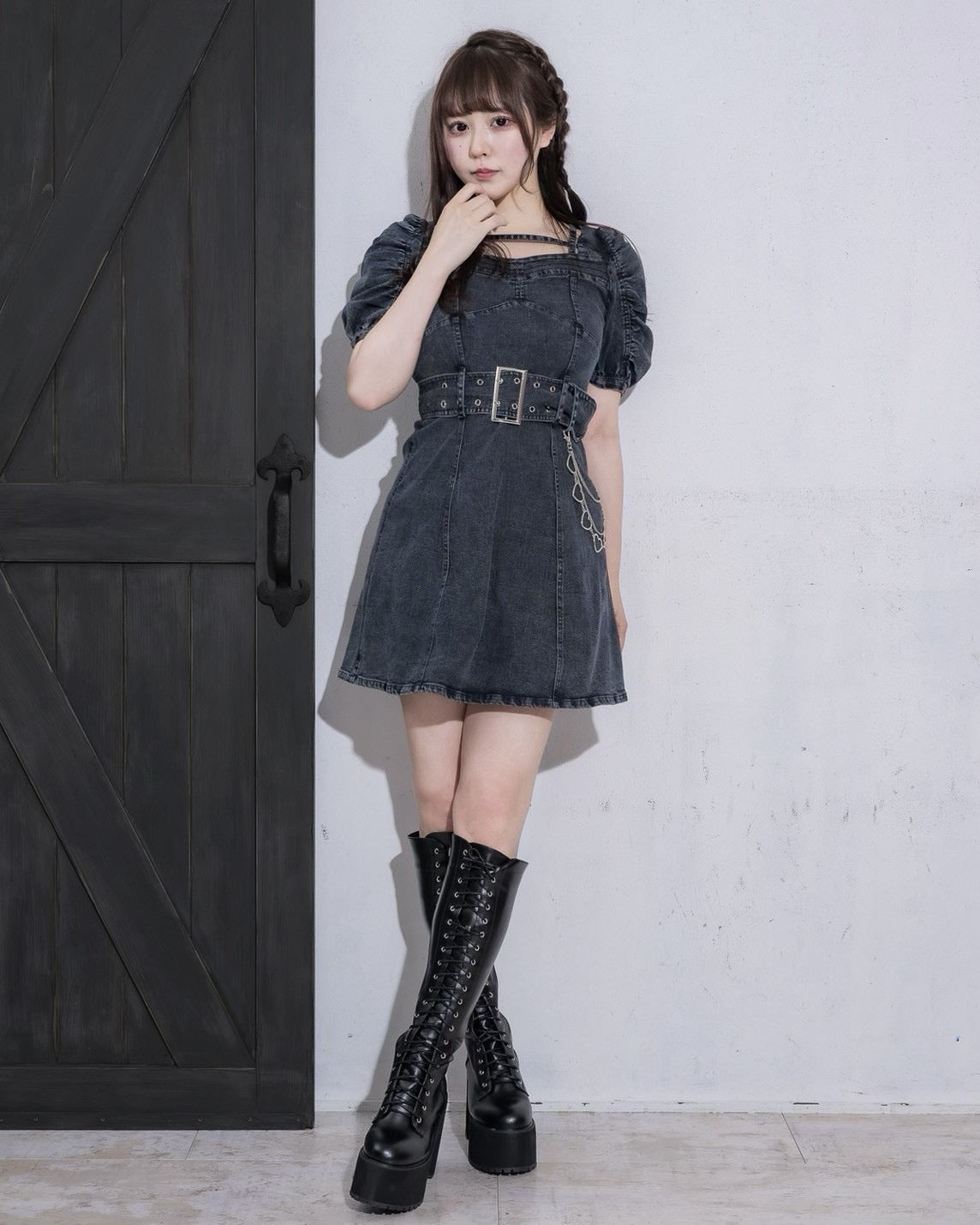 クロステープベルトミニワンピース – pium