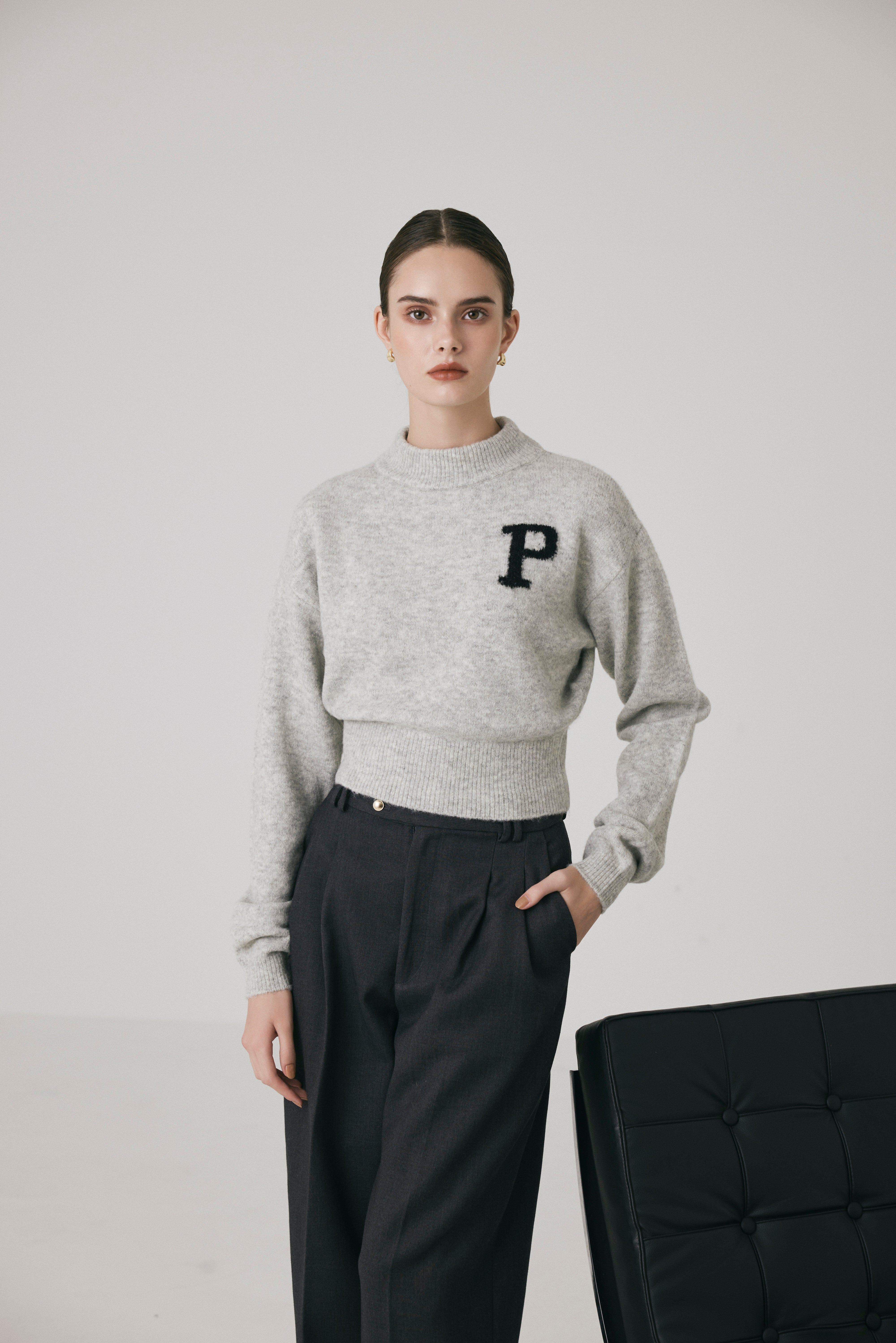 モックネックロゴニット – poláura OFFICIAL ONLINE STORE