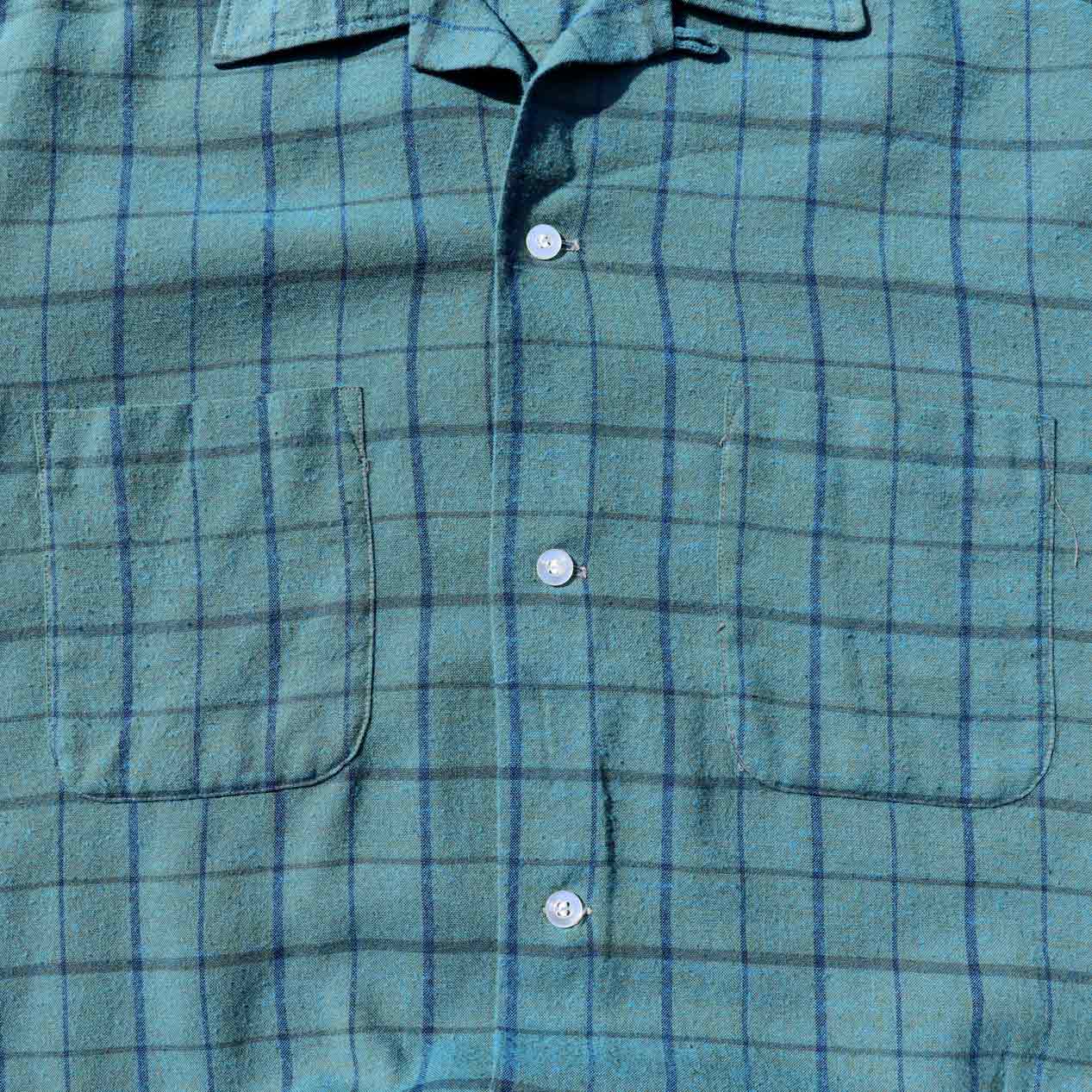 POST JUNK / 60's〜 BRENT レーヨン/ポリエステル オープンカラー