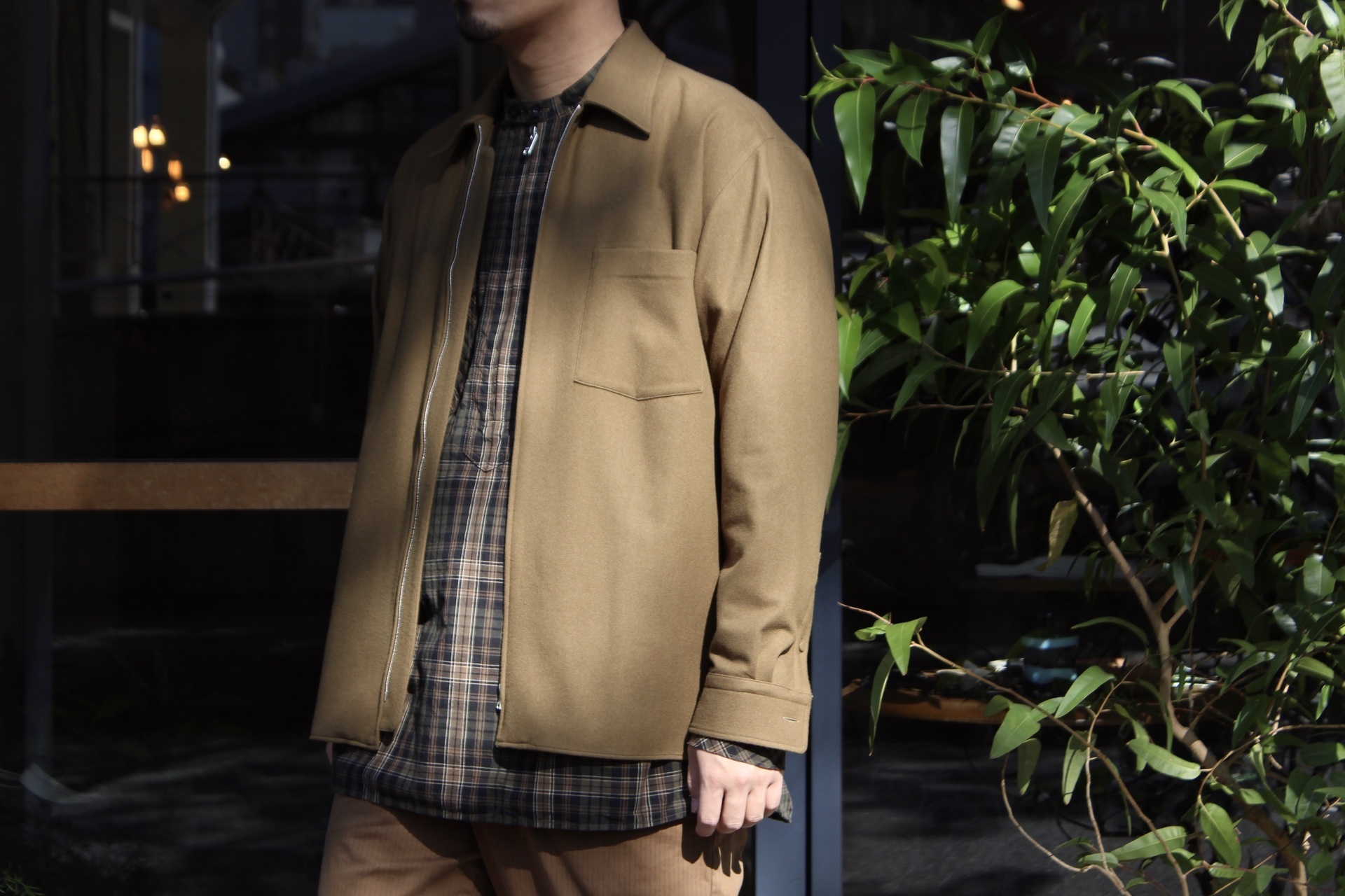 AURALEE - SUPER SOFT WOOL FLANNEL ZIP SHIRTS: VIOLA STELLA men's blog