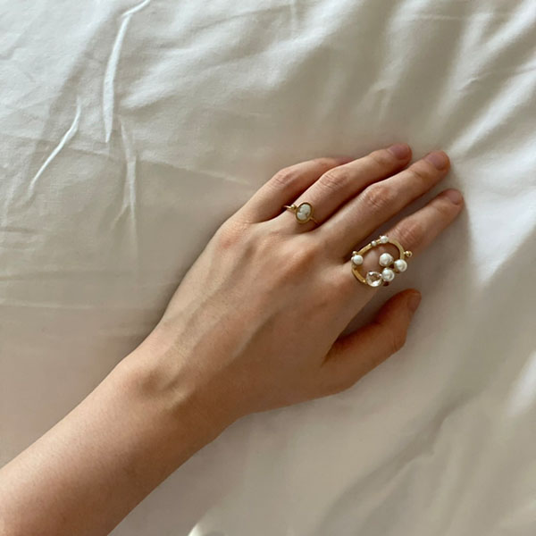 カメオリング【pink】 | 商品一覧 | Plume d' oie（プリュムドワ）