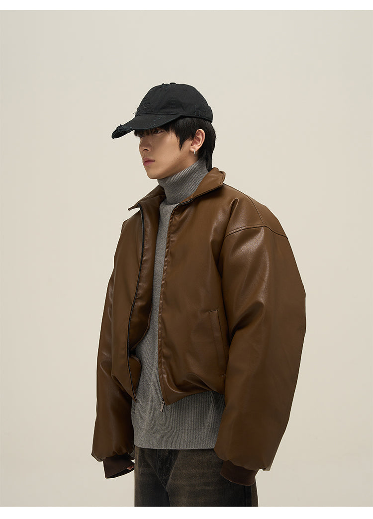 レザーダウンジャケット P632 – PPP STUDIOS