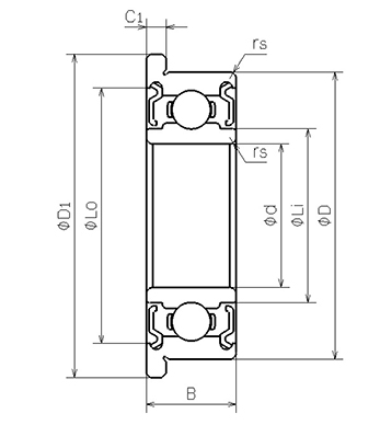 DDRF-830ZZ | 深溝玉軸受 | ミニチュア・小径ボールベアリング