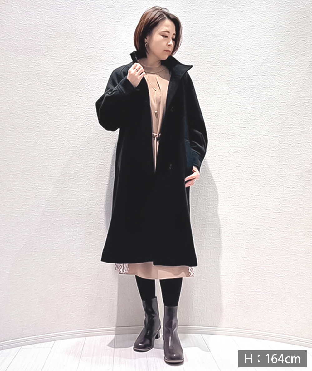 サイドプリーツハイネックワンピース(ワンピース) | Alphabet's