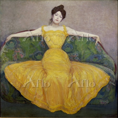 マクシミリアン・クルツヴァイル「黄色いドレスの女」 [20953364]の