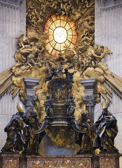 ベルニーニ作・聖ペテロの椅子／サン・ピエトロ寺院 [12937675]の