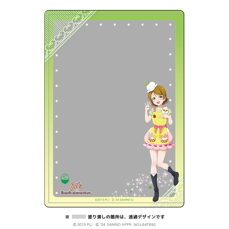 小泉花陽 ラインアート Tシャツ グレー メンズMサイズ 「ラブライブ