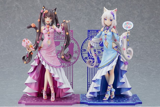 ネコぱら』より「ショコラ」と「バニラ」が、描き下ろし華ロリ衣装姿で