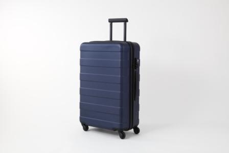 無印良品 33リットル 紺色系 バーを自由に調節できるハードキャリー