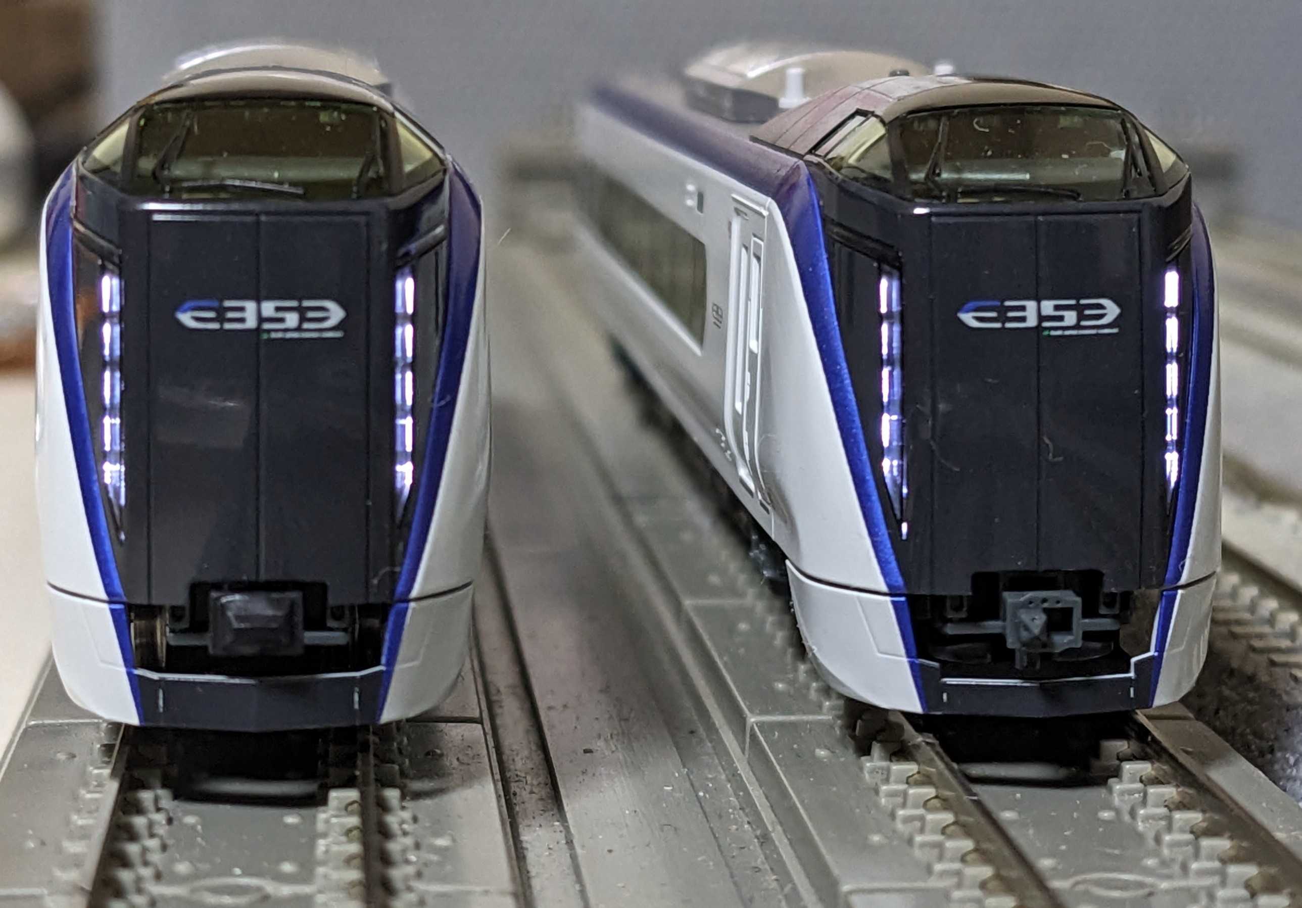 🔵入線整備 kato 10-1836 E353系［あずさ•かいじ] 付属編成3両