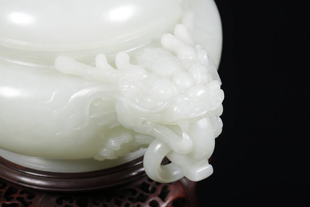 结缘赏丨藏玉标王《龙首双耳活环香炉》和田玉鉴定保养知识大全-藏玉网