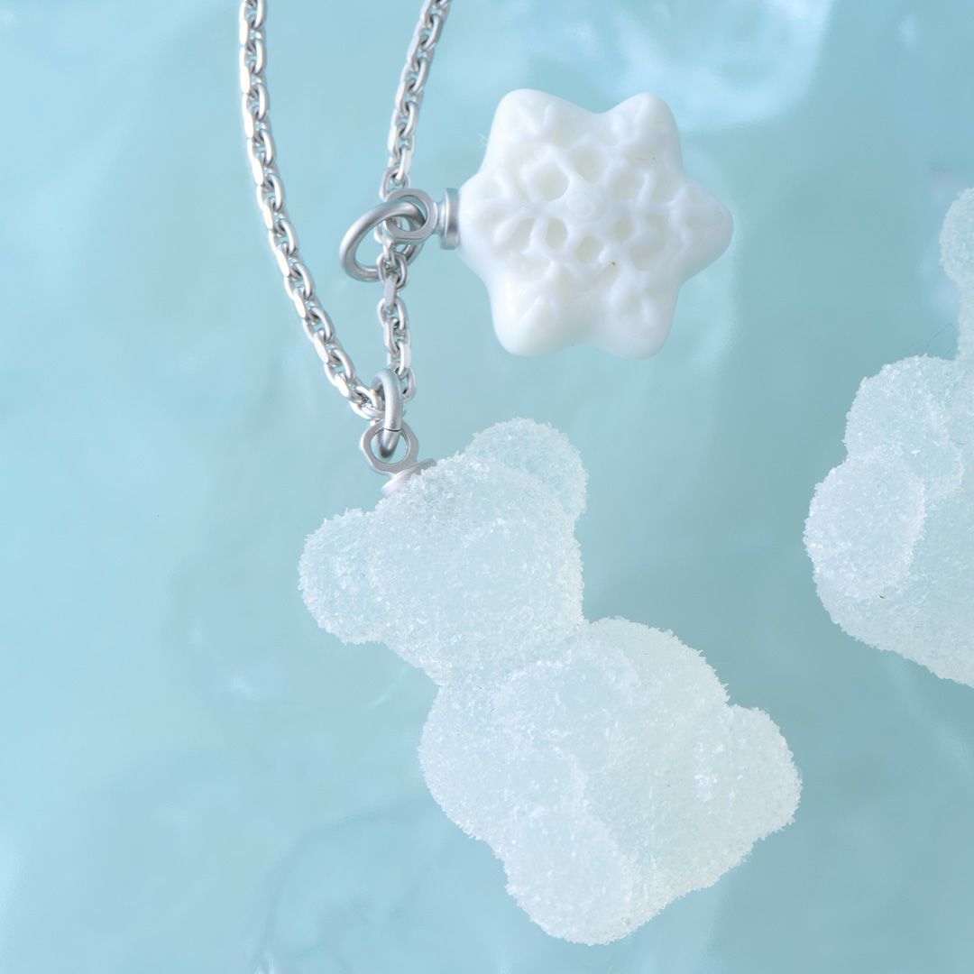 テディーベア＆スノー グミ ネックレス（シュガースノー） | Q-pot