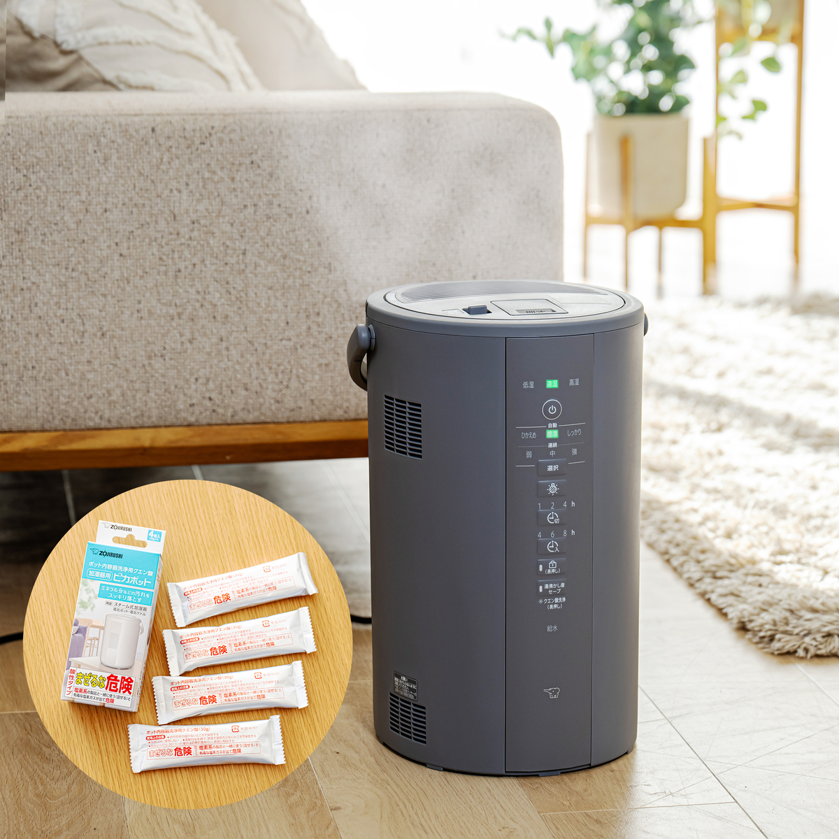 ZOJIRUSHI 象印スチーム式加湿器 13畳 EE-DC50-HA グレー 象印