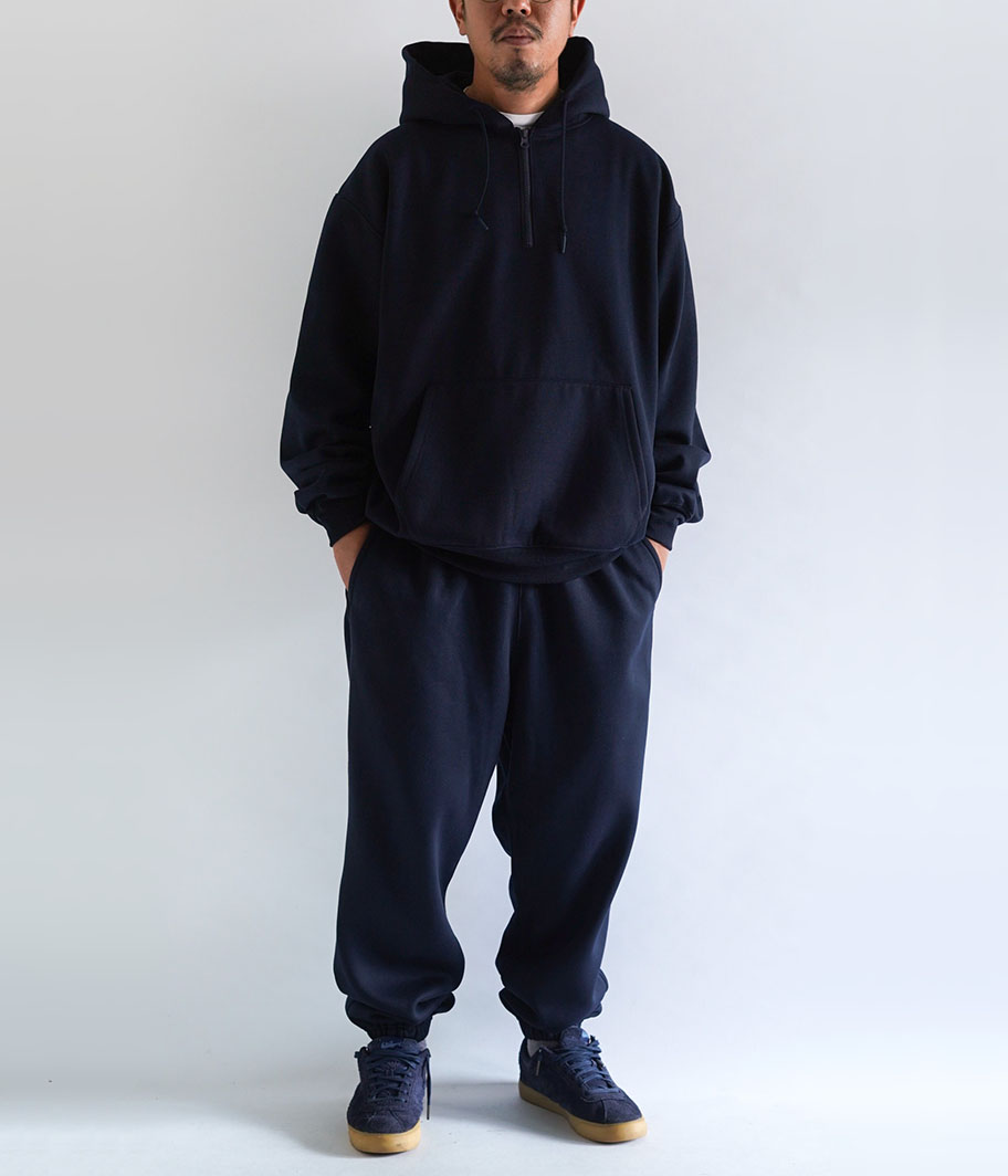 DAIWA PIER 39 Tech Half Zip Sweat Shirts [DARK NAVY] - Fresh