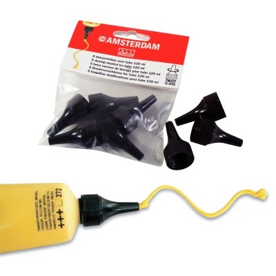 アムステルダム アクリリック120mlチューブ用ノズル（5個入） | 画材