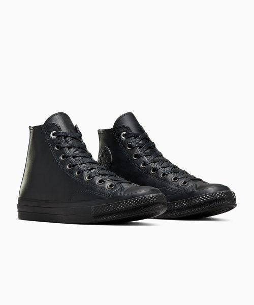 数量限定】CT70 LEATHER（レザー） BLACK Zipper Heel HI CUT
