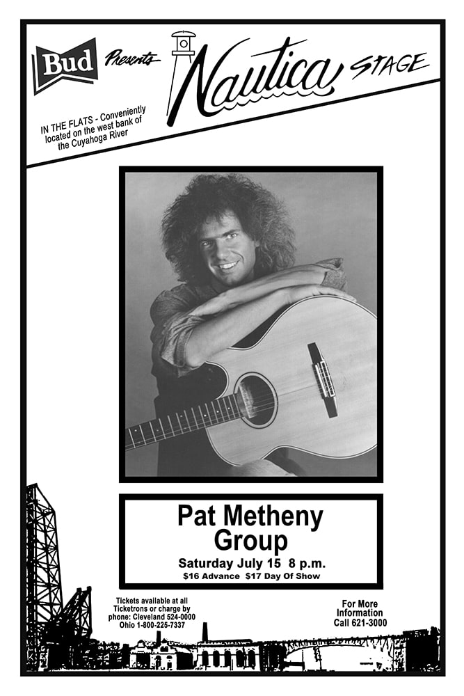 Pat Metheny Group 1989 Cleveland Concert Poster - Raw Sugar Art Studio
