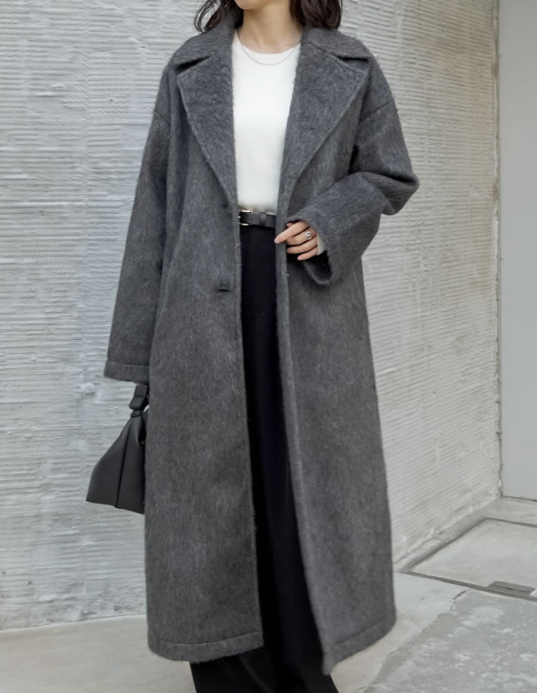ウールタッチシャギーチェスターコート - ジャケット/アウター通販
