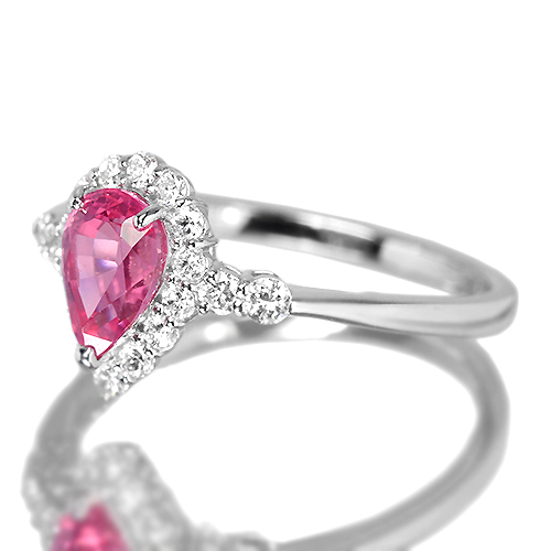 第228回抽選販売＞ピンクスピネル 1.03ct ダイヤモンド プラチナ